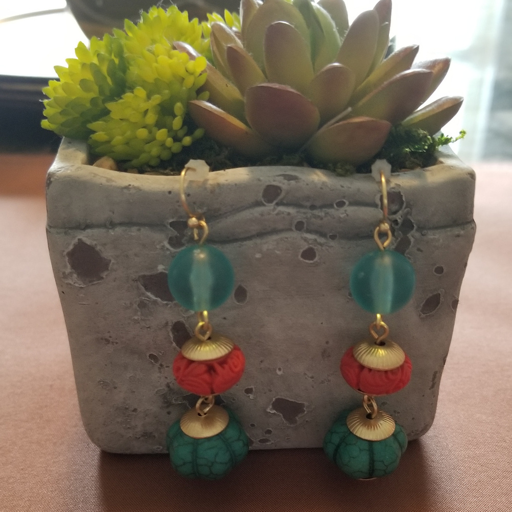 CHICOS CLARA TURQUOISE EARRINGS